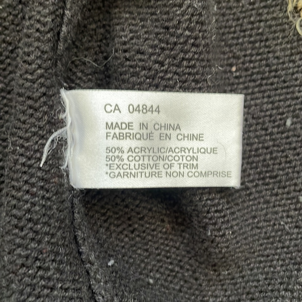 Grannycore cotton blend black cardigan with floral embroidery - Picture 7 of 9